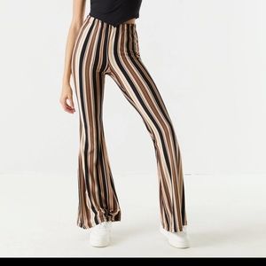 High-Rise Striped Flare Pant